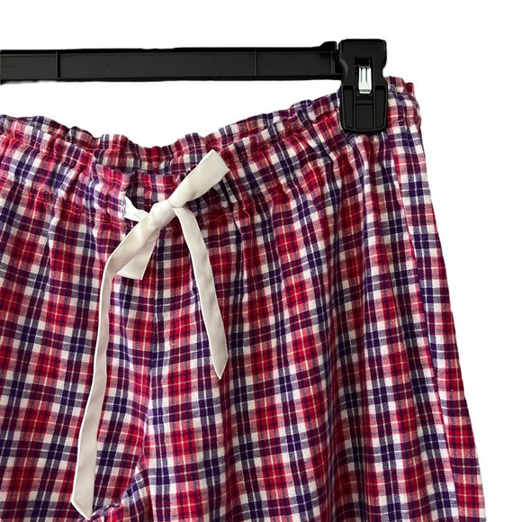 Victoria’s Secret Cotton Metallic Plaid Pajamas 2 Piece Set - Picture 6 of 8